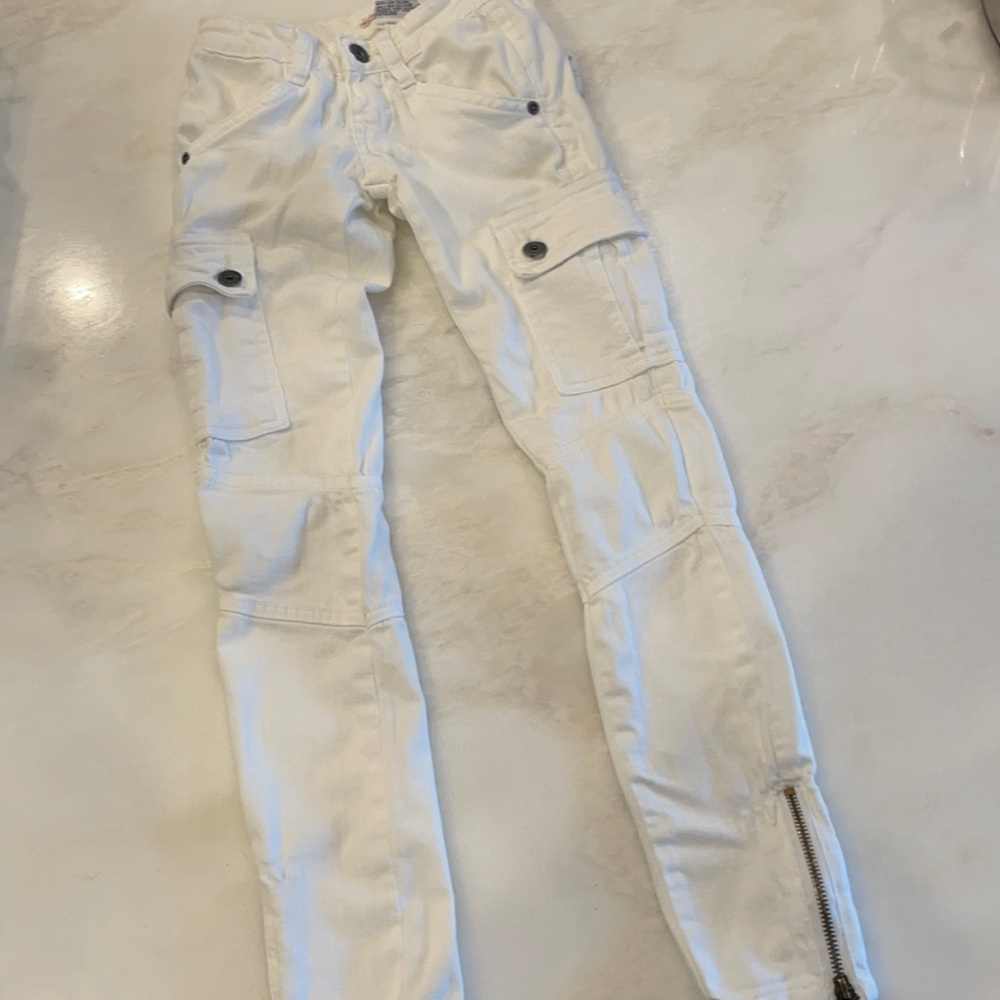 Vintage Havana Girls White Cargo Skinny Jeans-Size 8